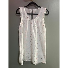 Unbranded White & Colored Polka Dot Baby Doll Shift Dress - Size S