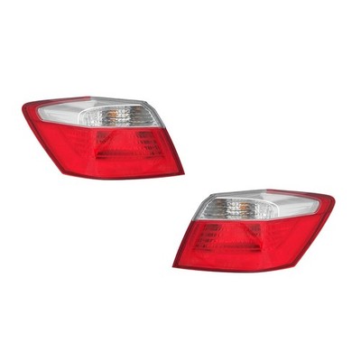 Tail Lights Lamps Pair Set for 13-15 Honda Accord Sedan (Non-LED) Left & Right