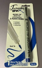 Inc. Journaling Micro Tip Brush Pen, 1-ct. Blue ink. Archival Ink Calligraphy