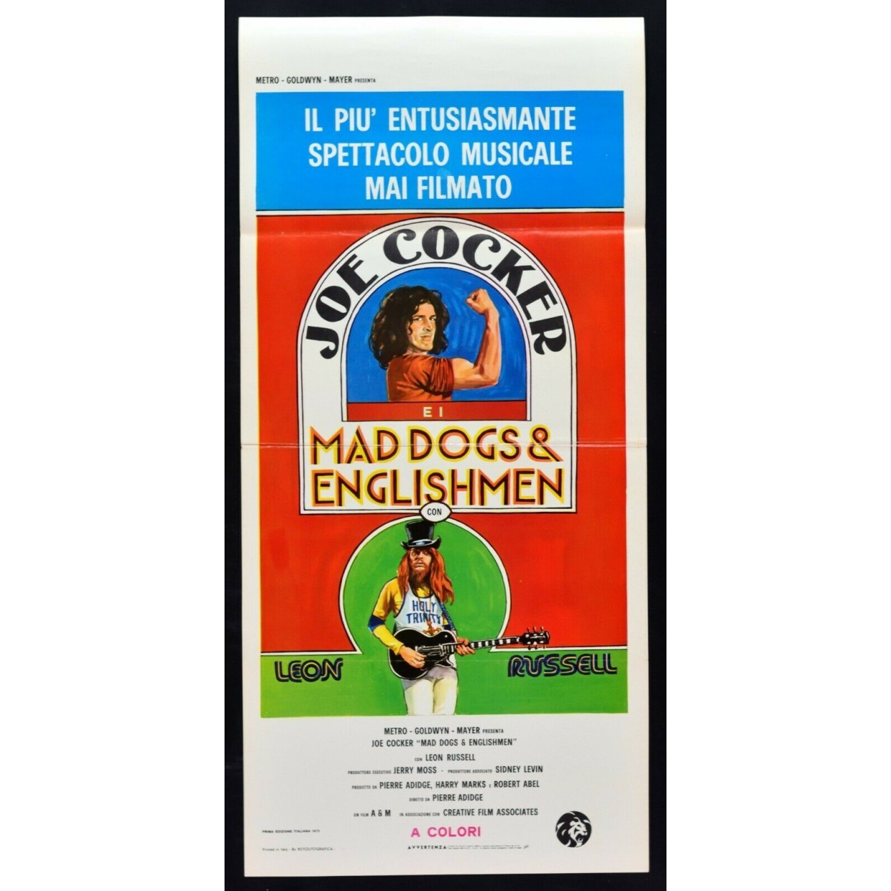 Locandina originale film JOE COCKER () - Regia di Pierre Adidge