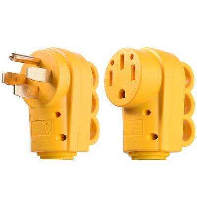 RV 30A/50A Receptacle Plug Male/Female Power Cord End Electrical Relacement 125V