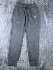 Adidas Essentials Slim Tapered Jogger Pants Womens S Gray French Terry H07856