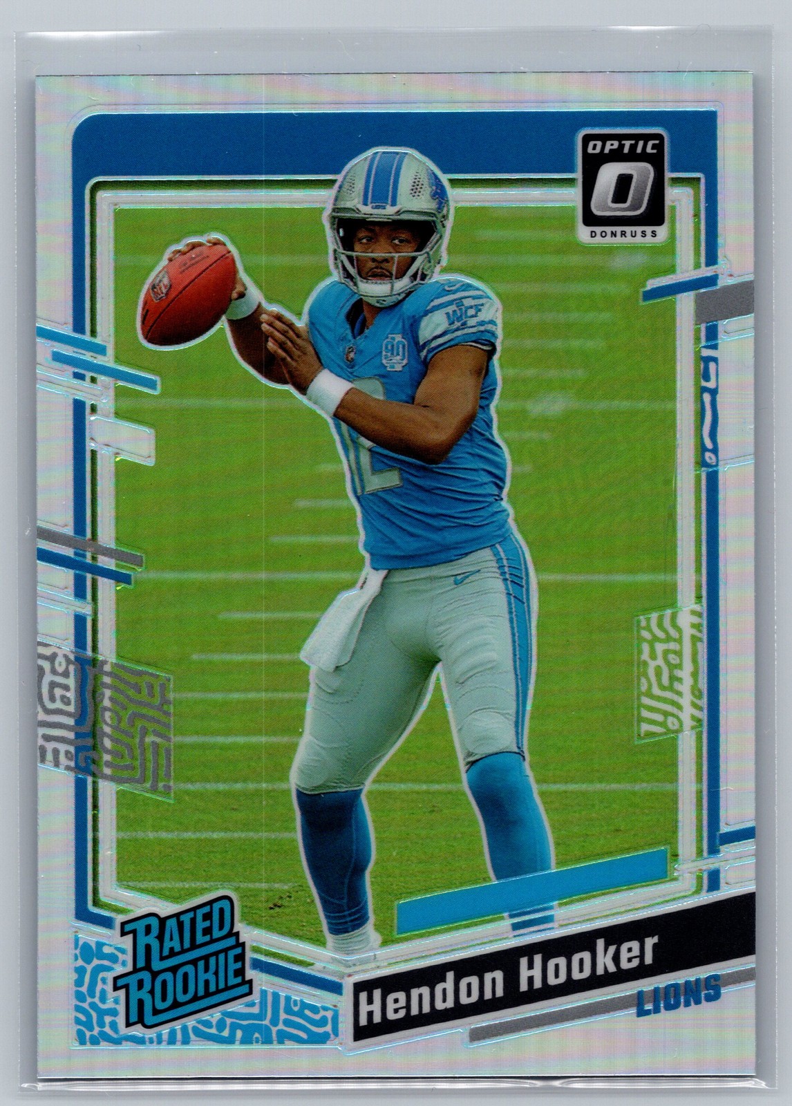 2023 Donruss Optic Hendon Hooker Holo #234 Detroit Lions
