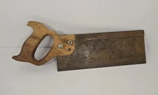 Antique Disston & Sons 10” Back Saw Woodworking Hand Saw