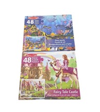 2 Pack - Melissa  Doug Floor Puzzles 48 Pcs Each