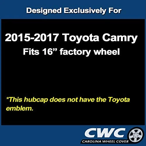 16 Inch Silver Hubcap for 2015–2017 Toyota Camry Durable Replacement Cover - Image 4 of 4