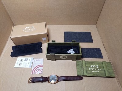 AVI-8 Spitfire Smith Bronze 42mm Japanese Automatic Wristwatch AV-4090-06
