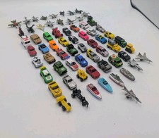 Huge Lot Of 65 Vintage Micro Machines Funrise Cars Trucks Planes Tanks Boats