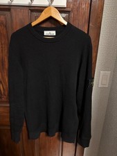 Stone Island Ribbed Knit Sweater Black