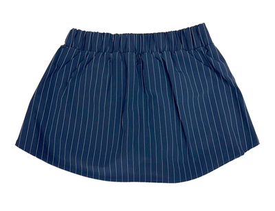 Alo Yoga Pinstripe Daylight Mini Skirt in Navy/Ivory, NWT, Small