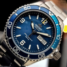 Orient Sport Automatic Mako 5 Sapphire Crystal Blue Dial Men's Watch RA-AA0818L