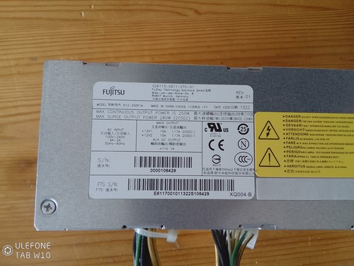 Fujitsu Siemens Netzteil D12-250P1A  für Fujitsu Esprimo 250 Watt 16-Pin PC ATX