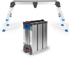 Folding Step Platform with Adjustable Height 14–20In – Lightweight Adjustable La