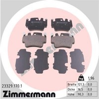Zimmermann BremsbeläGe Bremsbelegsatz Vorne FüR Porsche 911 Cabriolet
