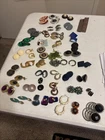 Vintage Lot Of Costume Jewelry Clip Earrings