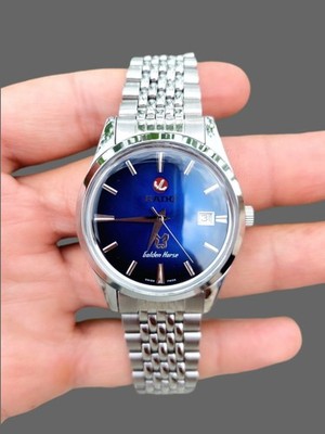 Rado Golden Horse Men's Automatic Watch Blue Dial Stainless Steel Wristwatch