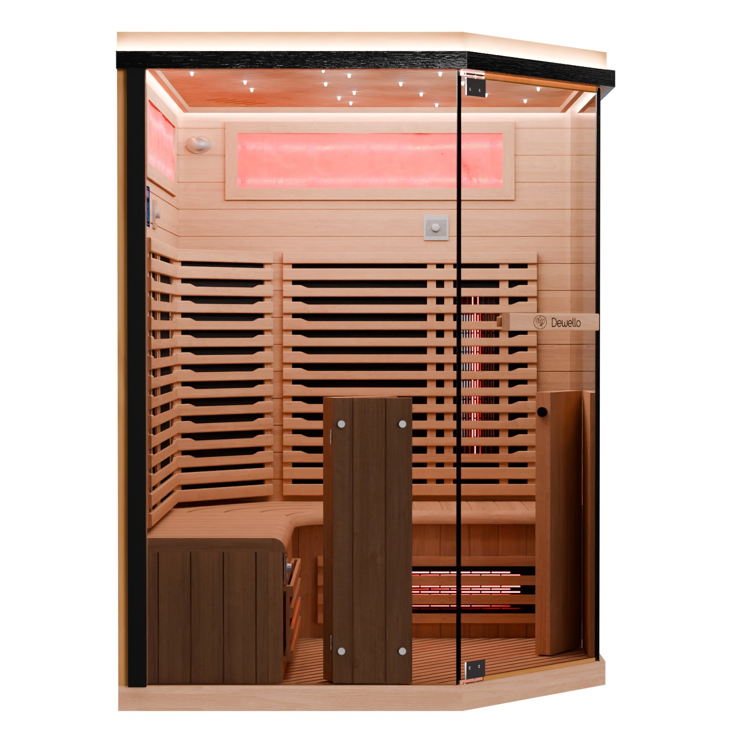 Infrarotkabine Infrarotsauna Wärmekabine Sauna Vollspektrum 3 Person Saunakabine