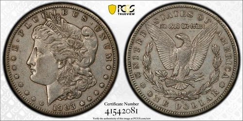 1903-S MORGAN DOLLAR PCGS XF45 ORIGINAL PQ!!