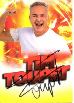 TIM TOUPET Autogrammkarte handsigniert 20 Jahre Mallorca Mickie Krause Isi Glück