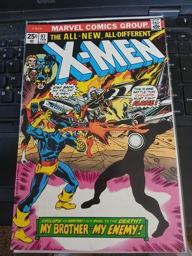 Vintage The X-Men #97 Marvel Comic Book, 1976 Mid-Grade Condition