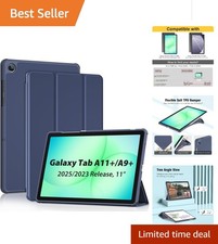 Multi-Angle Stand Navy Smart Case for Galaxy Tab A11 /A9 Plus 11" - Perfect Fit
