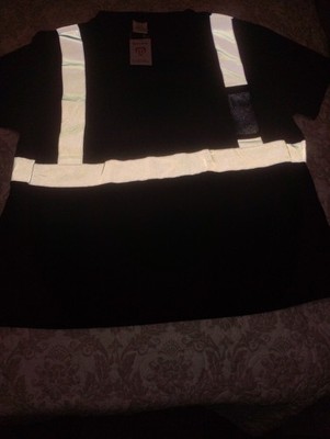 Uno Mejor Reflective Safety Shirt 2XL Black ANSI/ISEA 107-2015 Type R Class 3