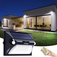 Intelamp Solarlampen FüR AußEn, 5 Modi Solar Lampe Outdoor Mit Bewegungsmelder,