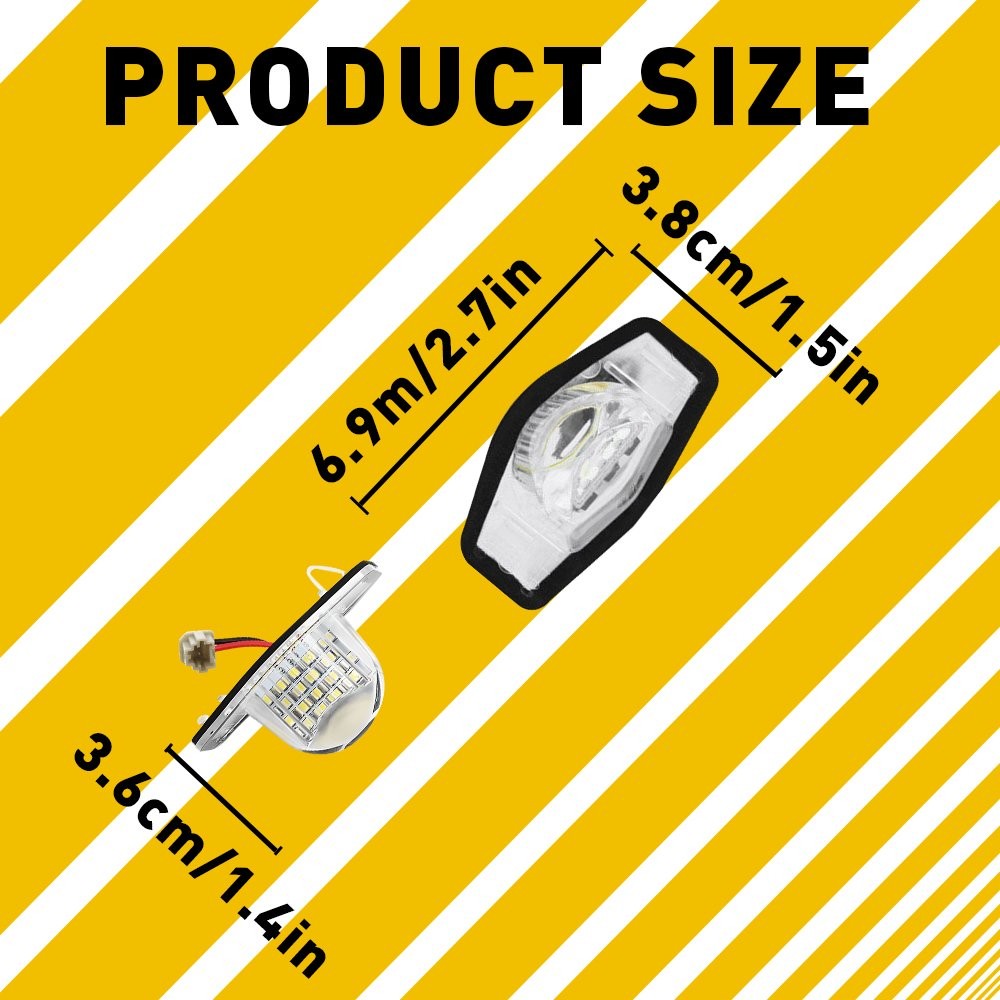 LED License Plate Light Lamp For Honda CR-V HR-V Sedan Odyssey Insight Brighter thumbnail 6