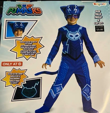 Disguise PJ Masks Catboy Toddler Costume 3T-4T Blue Glow in Dark Polyester