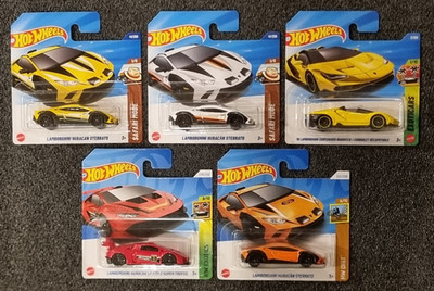 5x Hot Wheels LAMBORGHINI HURACAN STERRATO, SUPER TROFEO, CENTENARIO versichert!