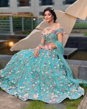 Bollywood Lehenga Indian Choli Wedding Party Wear Lengha Designer Bridal Ethnic