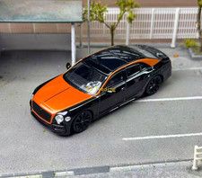 ZD MINIGT 1:64 Orange Black Bentley Flying Spur Sport Model Diecast Metal Car BN