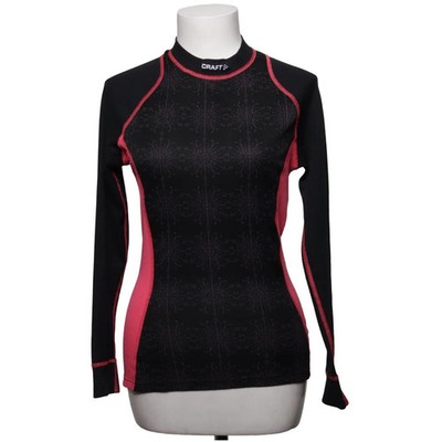 Craft, Unterziehshirt, Größe: 38/40, Schwarz/Pink, Print, Damen #FJv