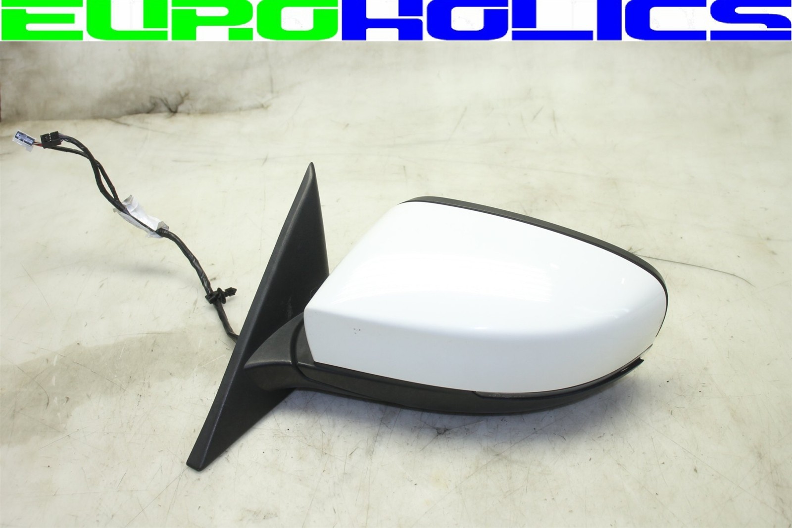 OEM Maserati M157 Ghibli 14-17 Left Driver Power Folding Door Mirror WHITE