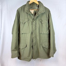 Vtg Vietnam Era M-65 Field Jacket Green OG-107 Army Cold Weather Coat Mens M