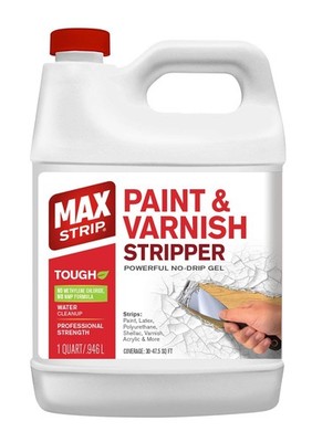 Max Strip Paint & Varnish Stripper 32oz Paint Stripper for Multiple Layers of