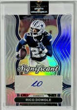 🔥 Rico Dowdle Signed 2024 Panini  Significant Signatures PRIZM! RARE MINT WOW! 