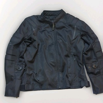 New Bilt Blaze Mesh Men's Jacket Med Black Motorcycle Protective Gear  Paded