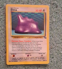Dmg Ditto 18/62 Fossil Regular Rare Eng 1999 50HPPokemon TCG Vintage