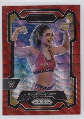 2024 Panini Prizm WWE Ruby Wave Prizm Kelani Jordan #127 go9