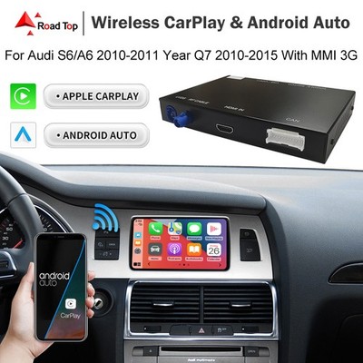 Wireless Carplay Android Auto Navi Decoder Kit For Audi A6 S6 Q7 MMI3G 2010-12