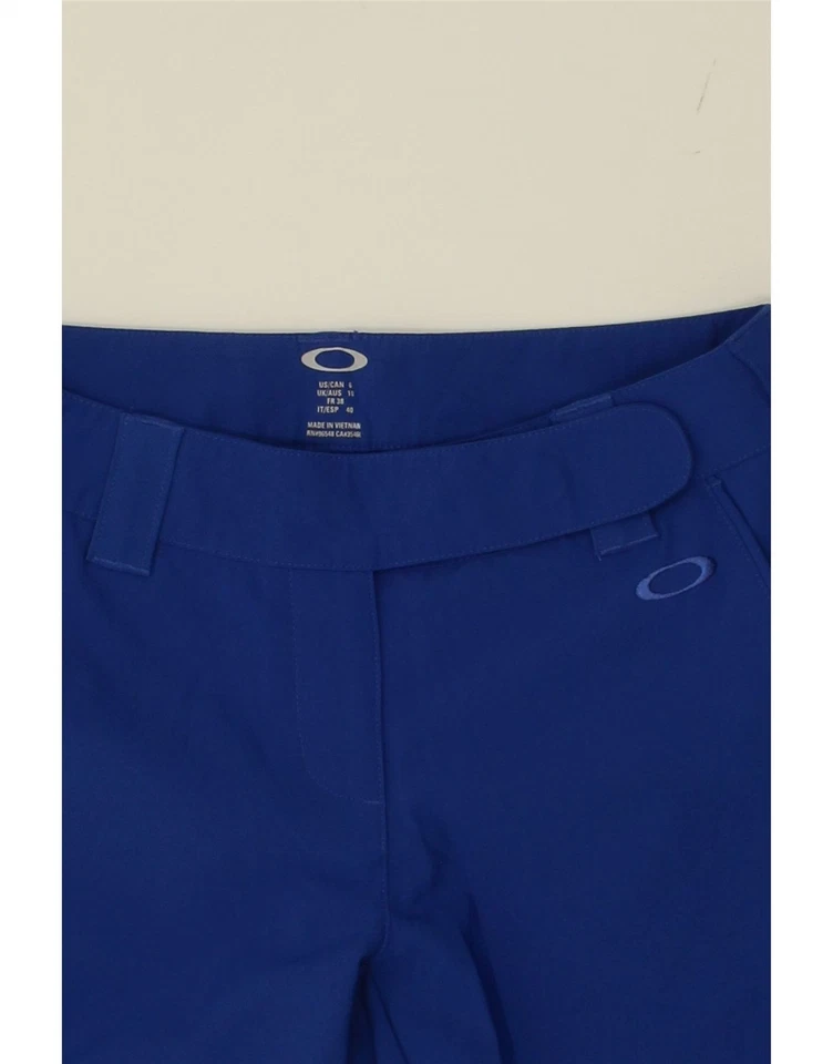 OAKLEY Womens Chino Shorts UK 10 Small W30 Navy Blue CL24 - Imagem 3 de 3