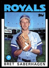 Bret Saberhagen 1986 Topps #487 Royals MLB READ FREE SHIPPING AutographDen