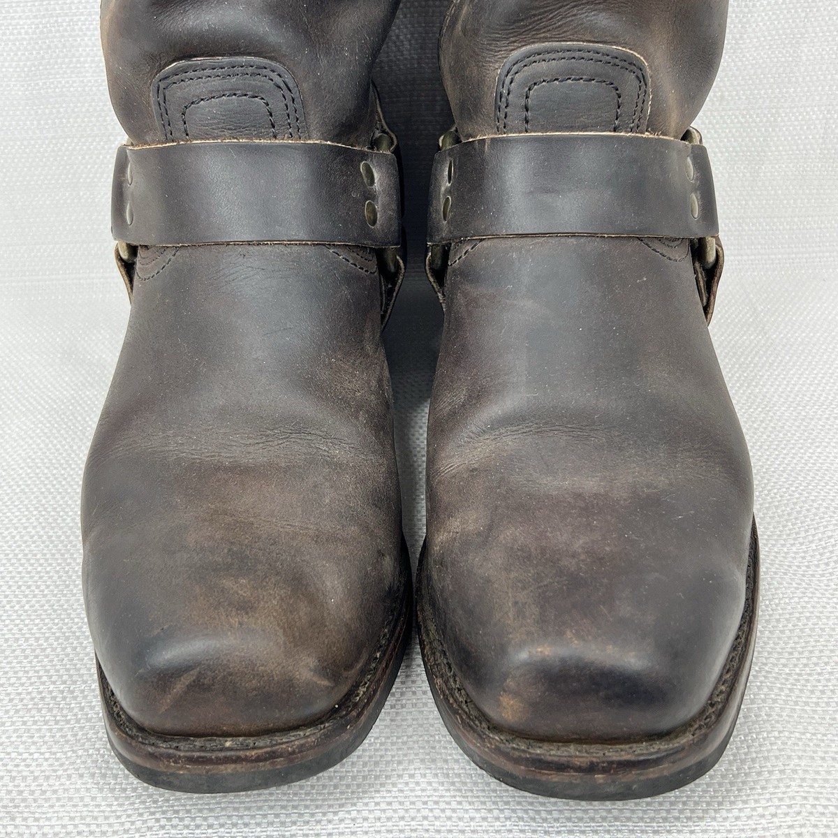 Frye Harness 12R Boots Gaucho brown 87350 Men’s Size 8 Frye Harness 12r 87350 Men 9m Gaucho Brown Leather  main image 4