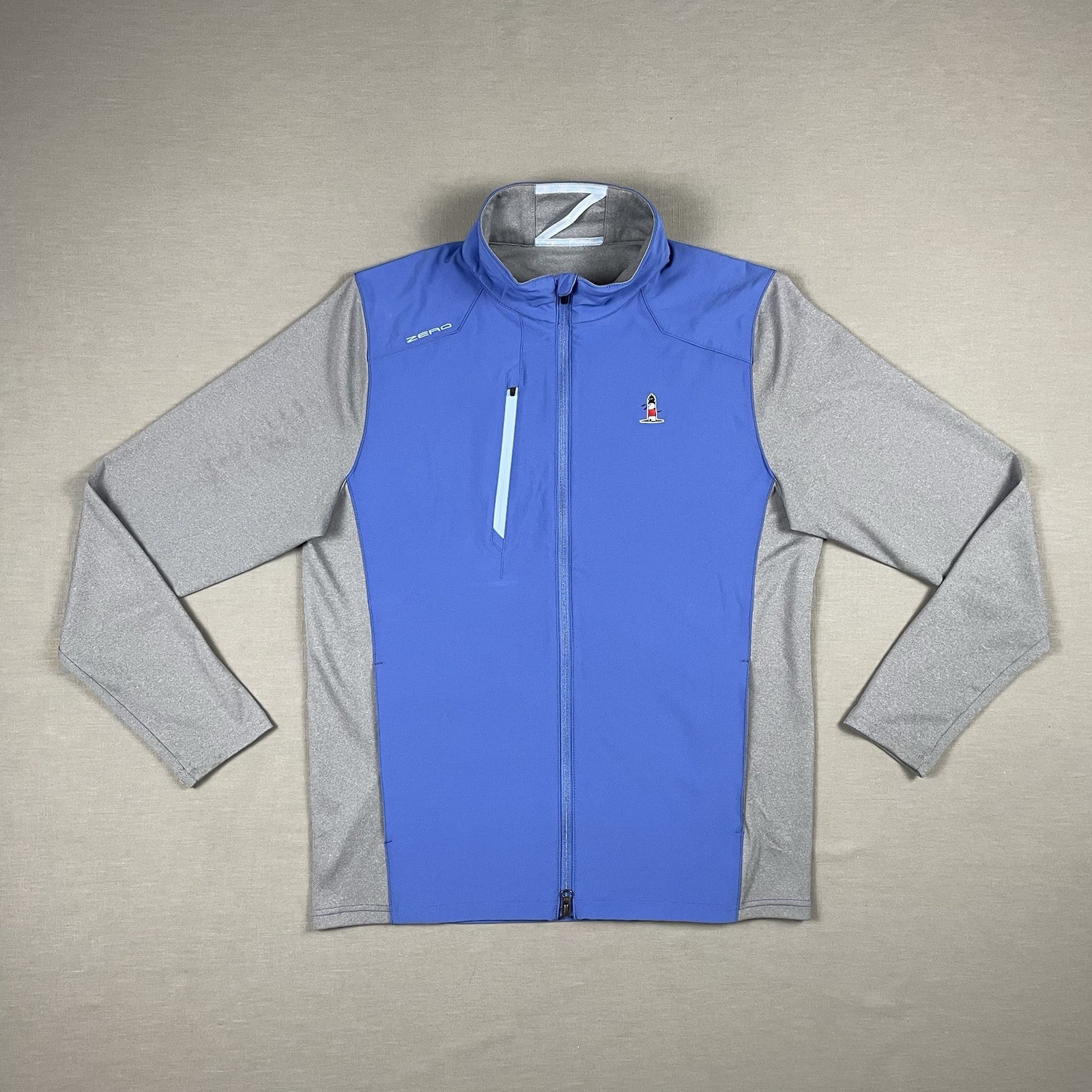 Zero Restriction Jacket Men Medium Blue Z710 Soft… - image 2