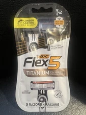 BIC flex 5 titanium 2 count 1 pack razors