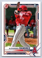 ALEXANDER RAMIREZ  ANGELS RC 1st card   2021 BOWMAN PROSPECTS #BP-145