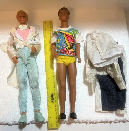 Vintage Barbie Ken Doll x 2 sold as seen