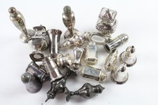 Antique & Vintage Silver Plate Salt & Pepper Shakers 2549g
