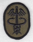 Army Patch: Health Services Command (Medical) - subdued, merrowed edge
